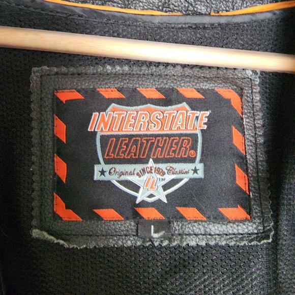 Interstate Leather Original Classics Leather Jacket Lined Mens Size Large - Picture 5 of 6